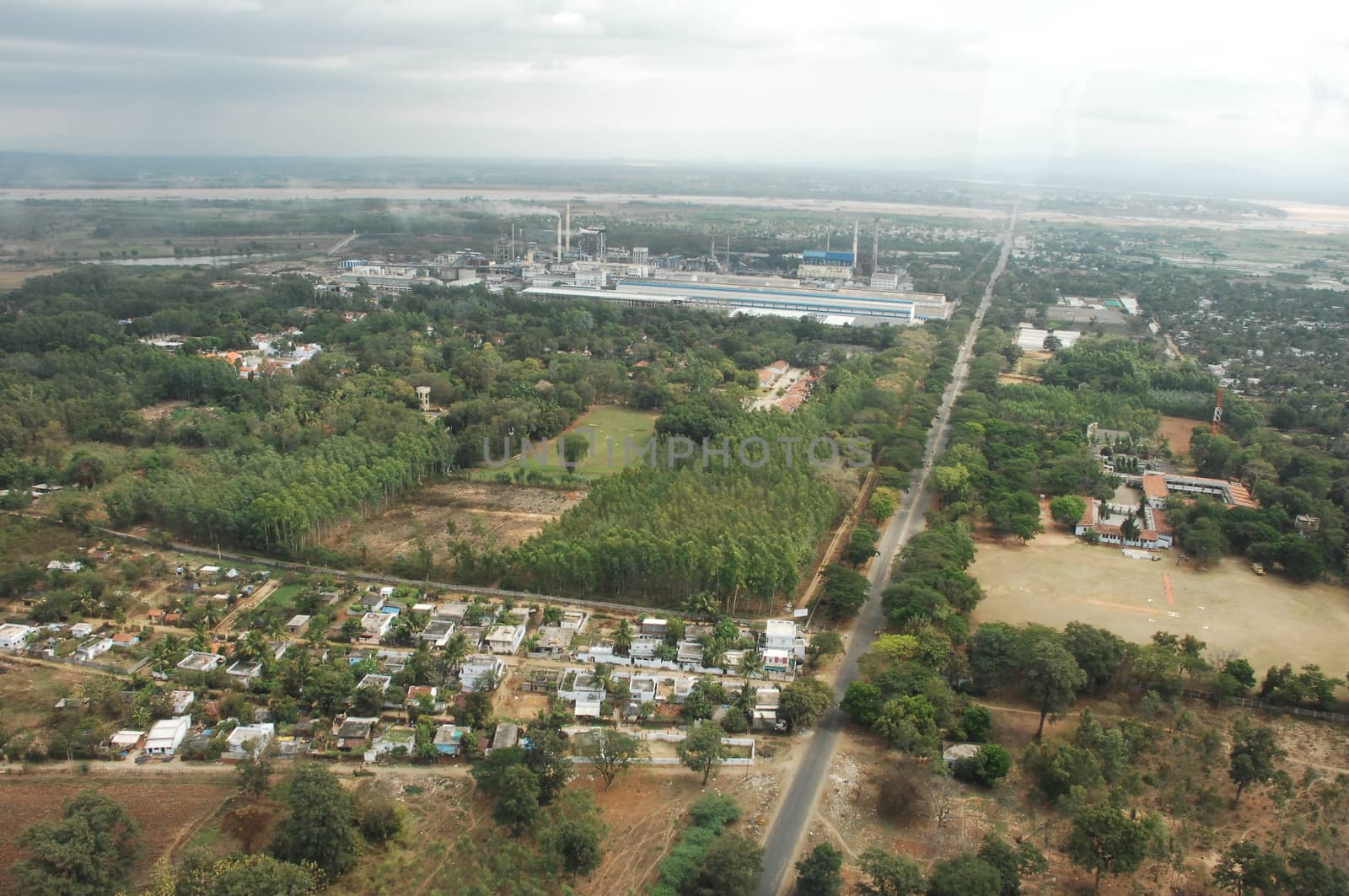 Aerial view of a buildings