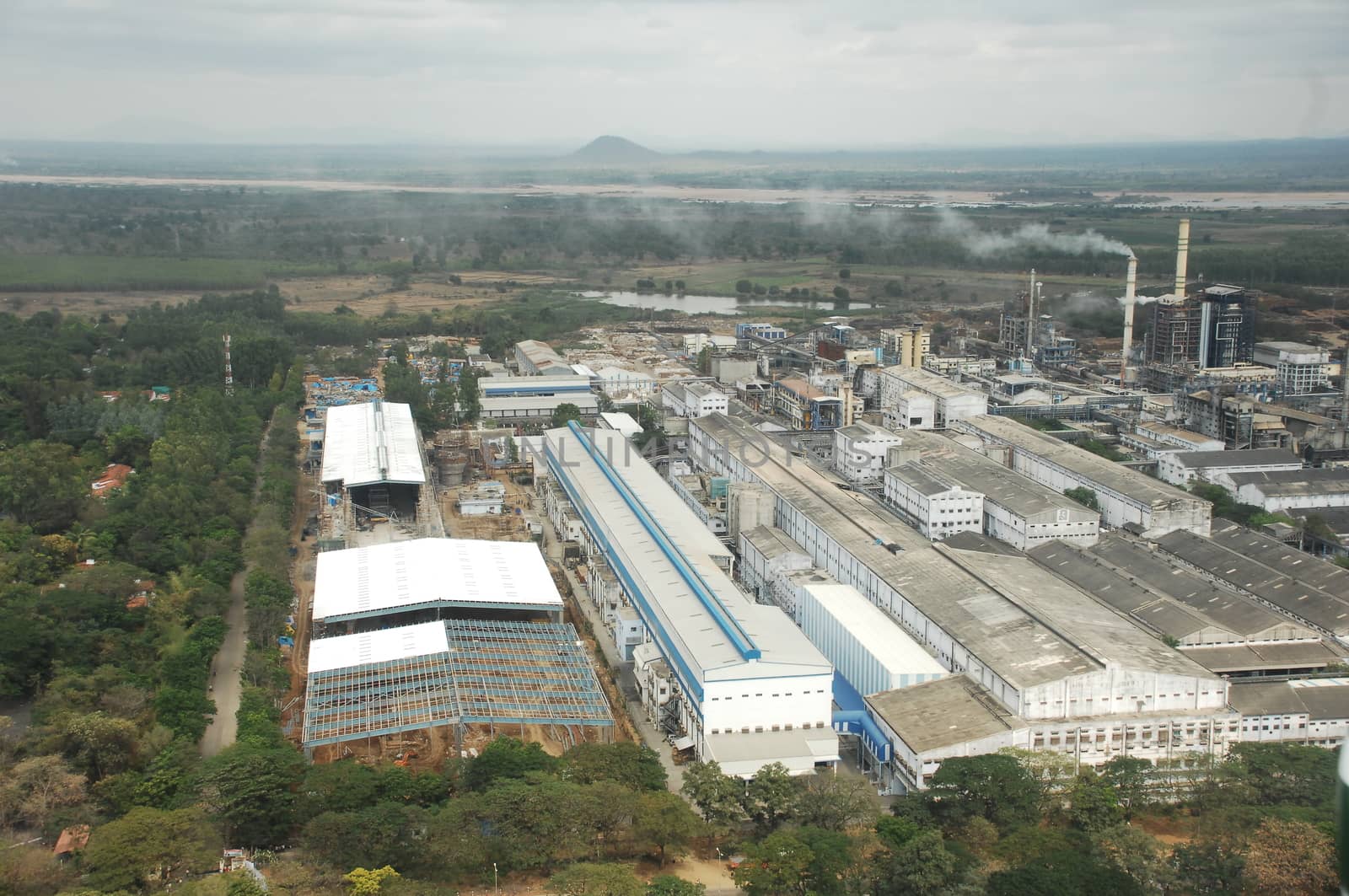 Aerial view of a buildings