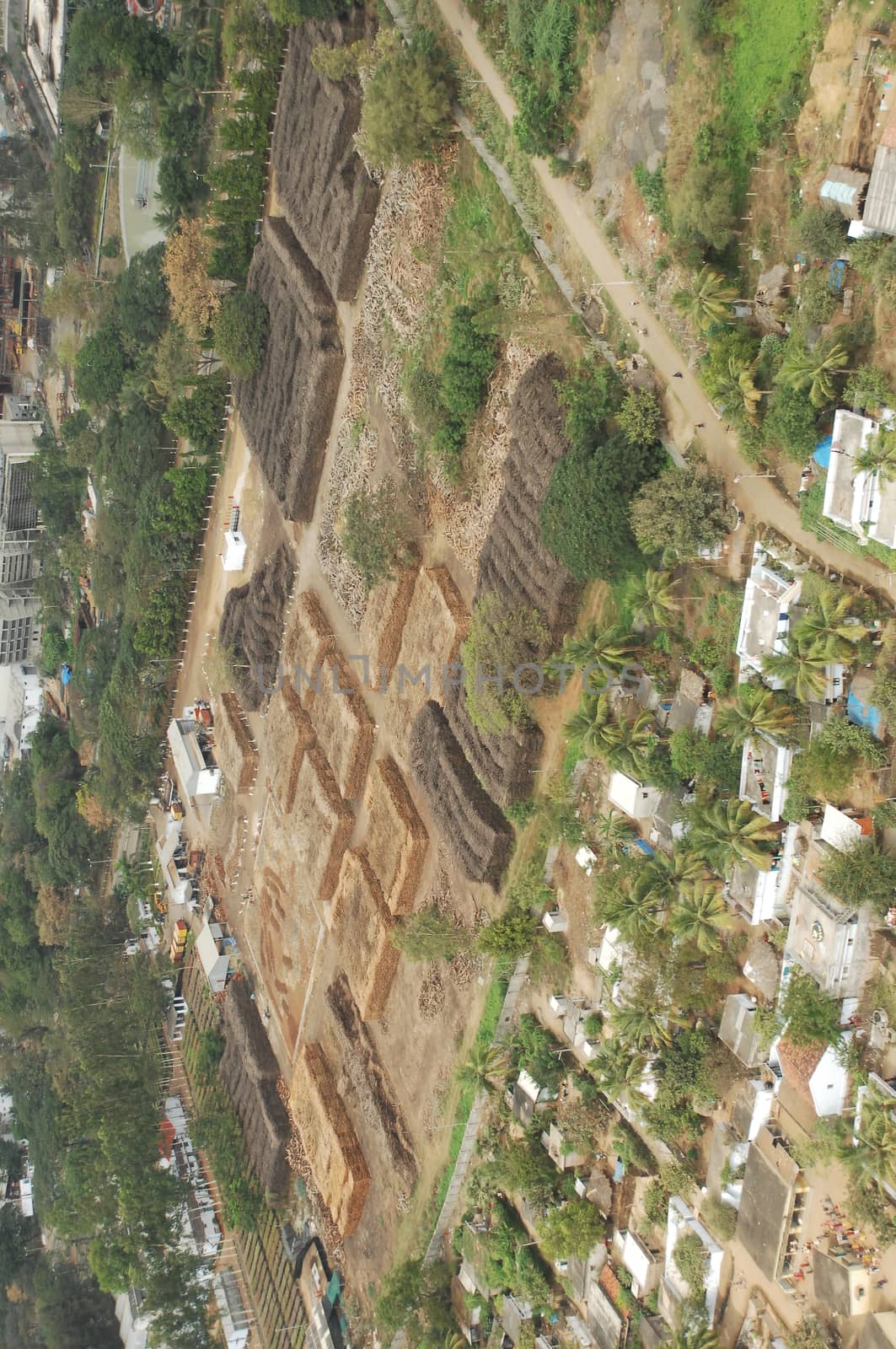 Aerial view of a buildings by rajastills