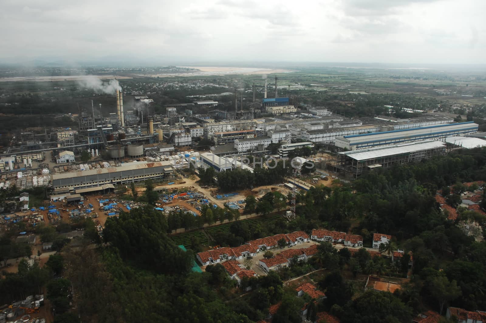Aerial view of a buildings