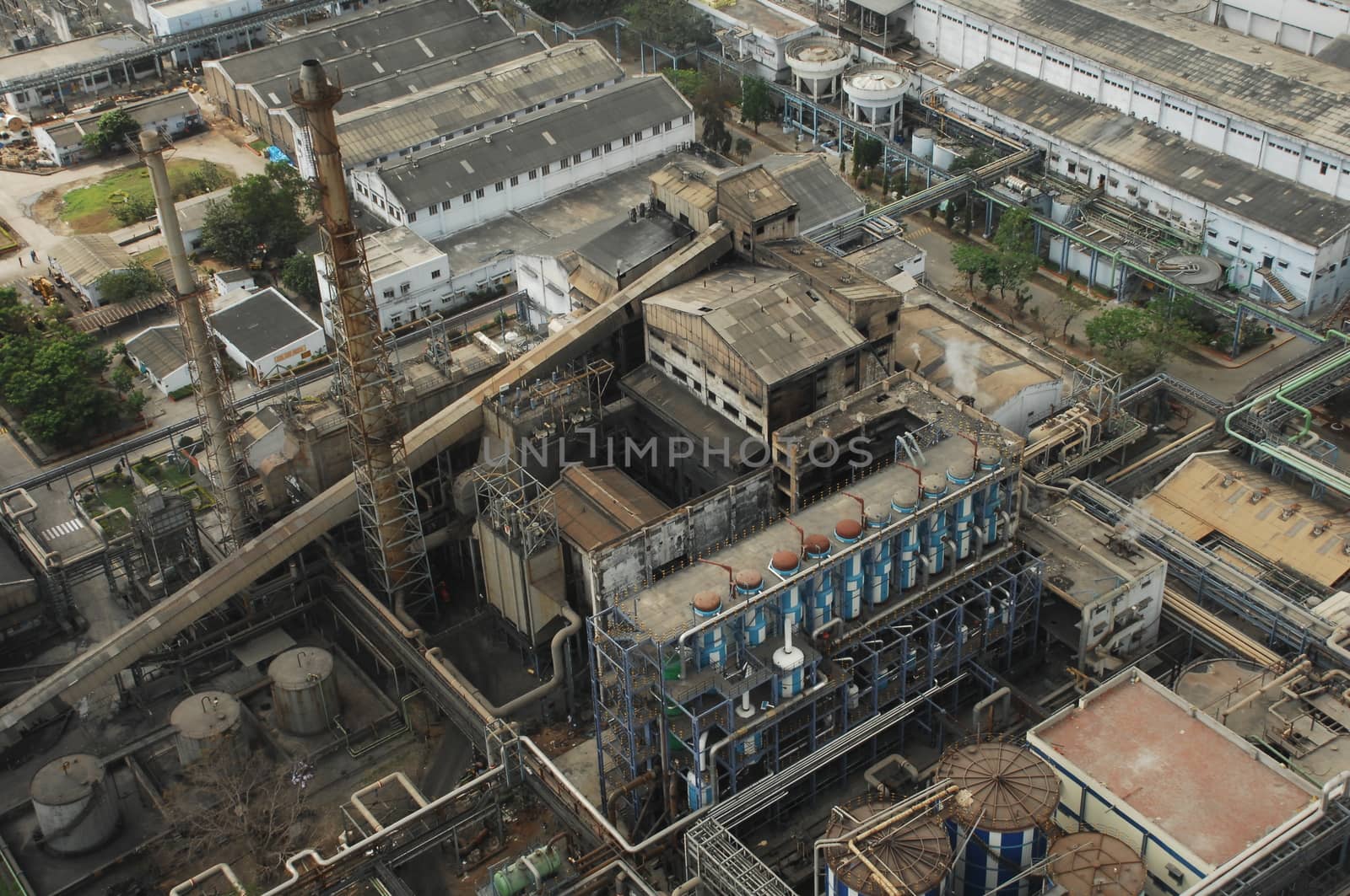 Aerial view of a buildings