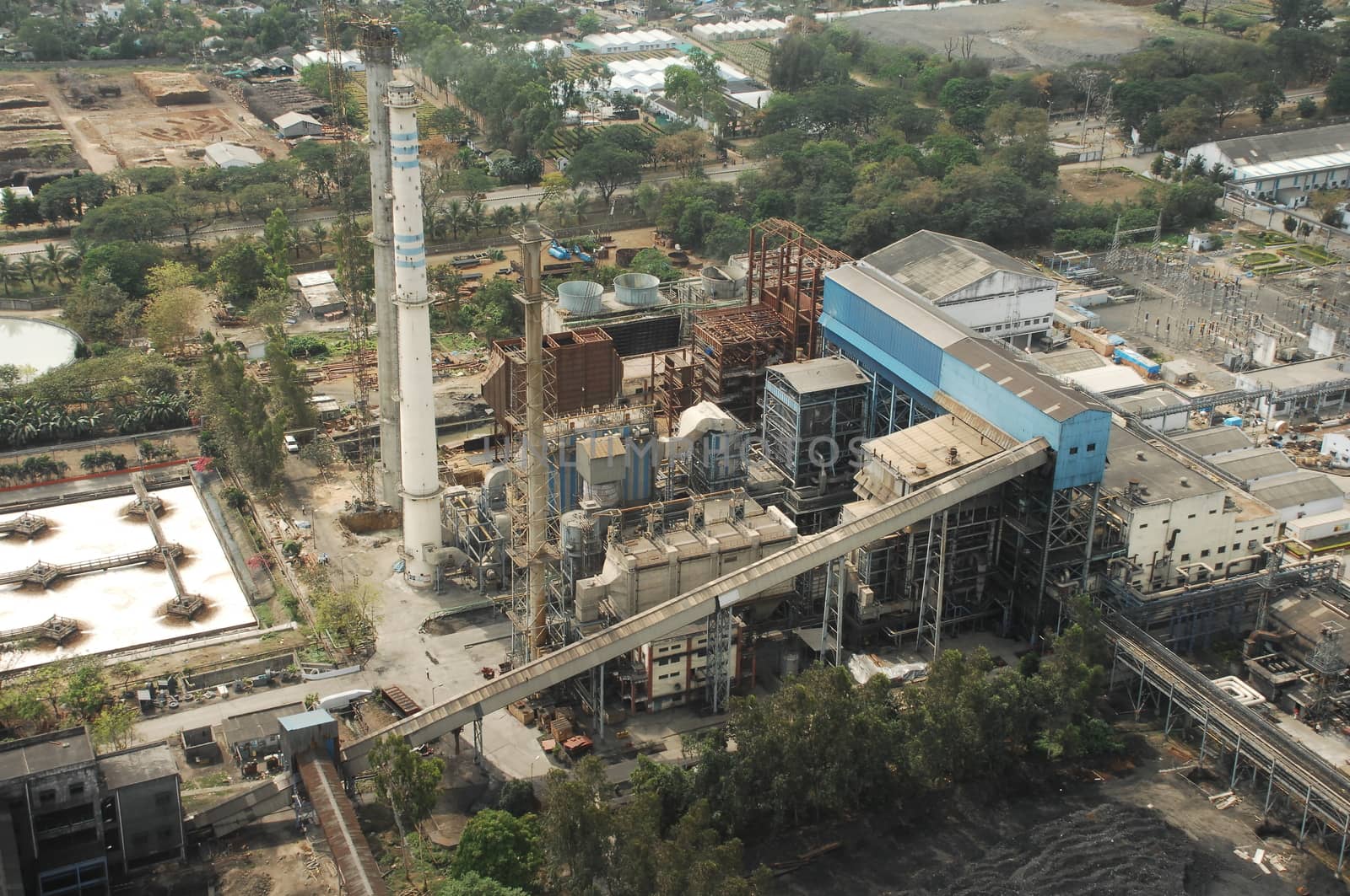 Aerial view of a buildings
