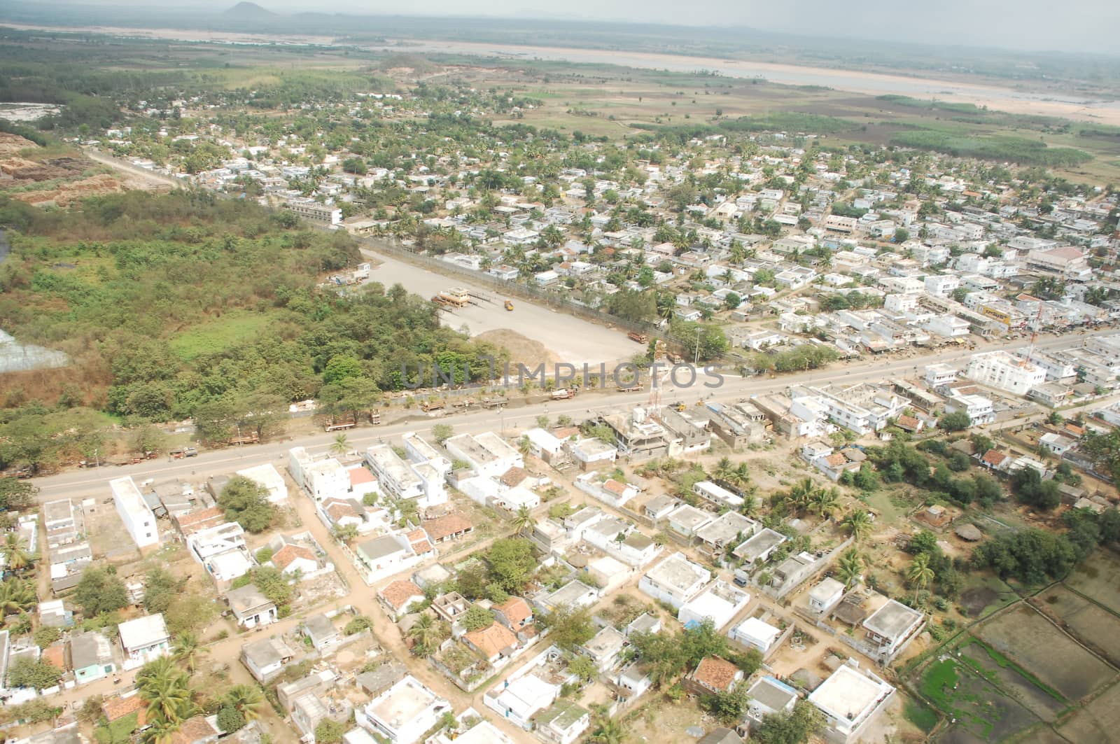 Aerial view of a buildings