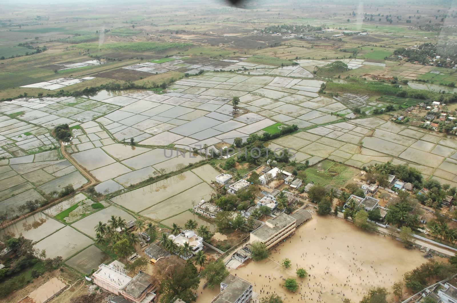 Aerial view of a buildings