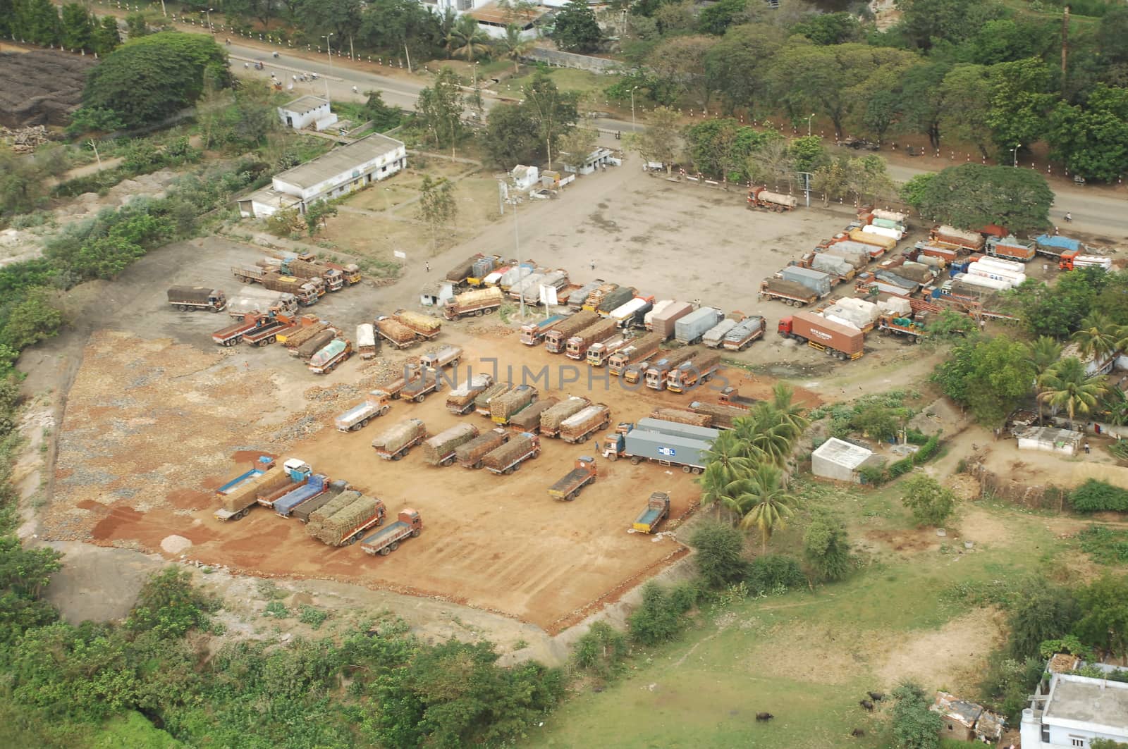 Aerial view of a buildings