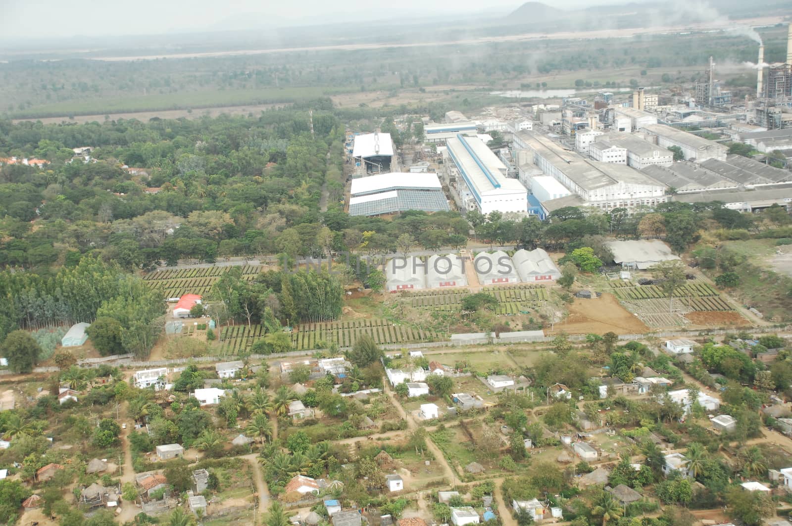 Aerial view of a buildings