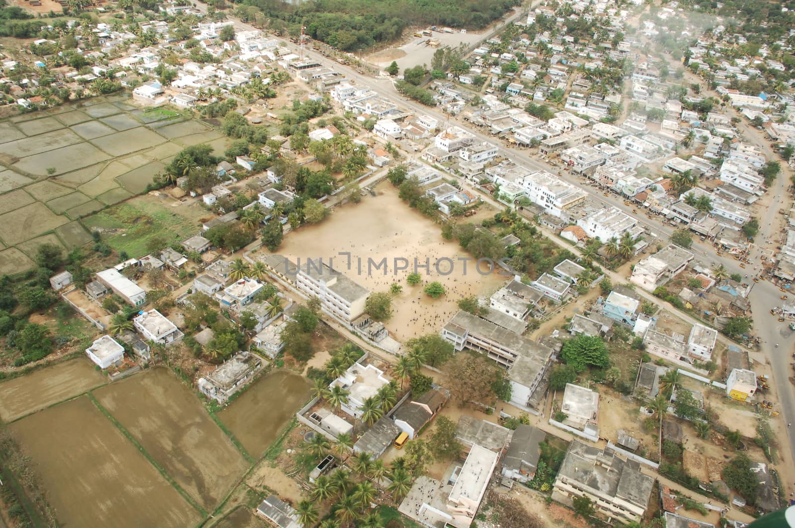 Aerial view of a buildings