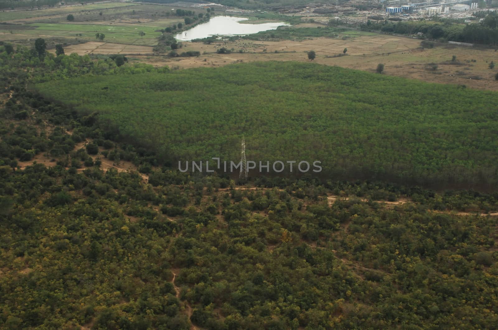 Aerial view of a buildings
