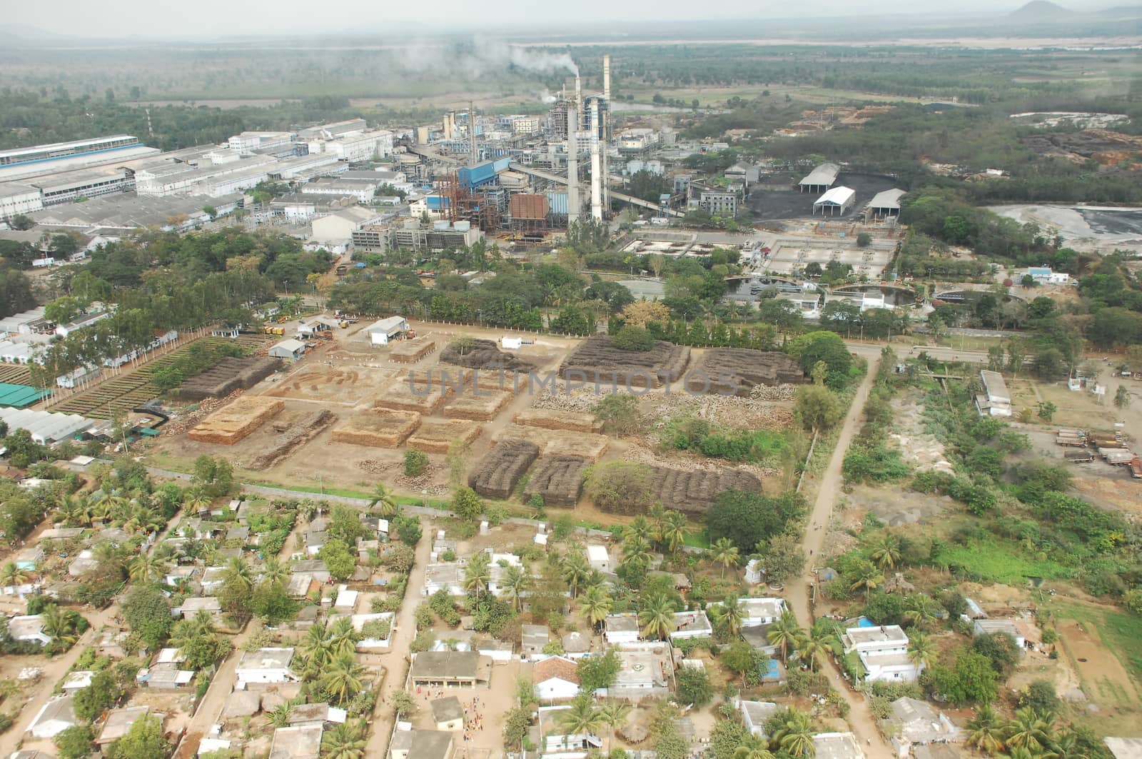 Aerial view of a buildings