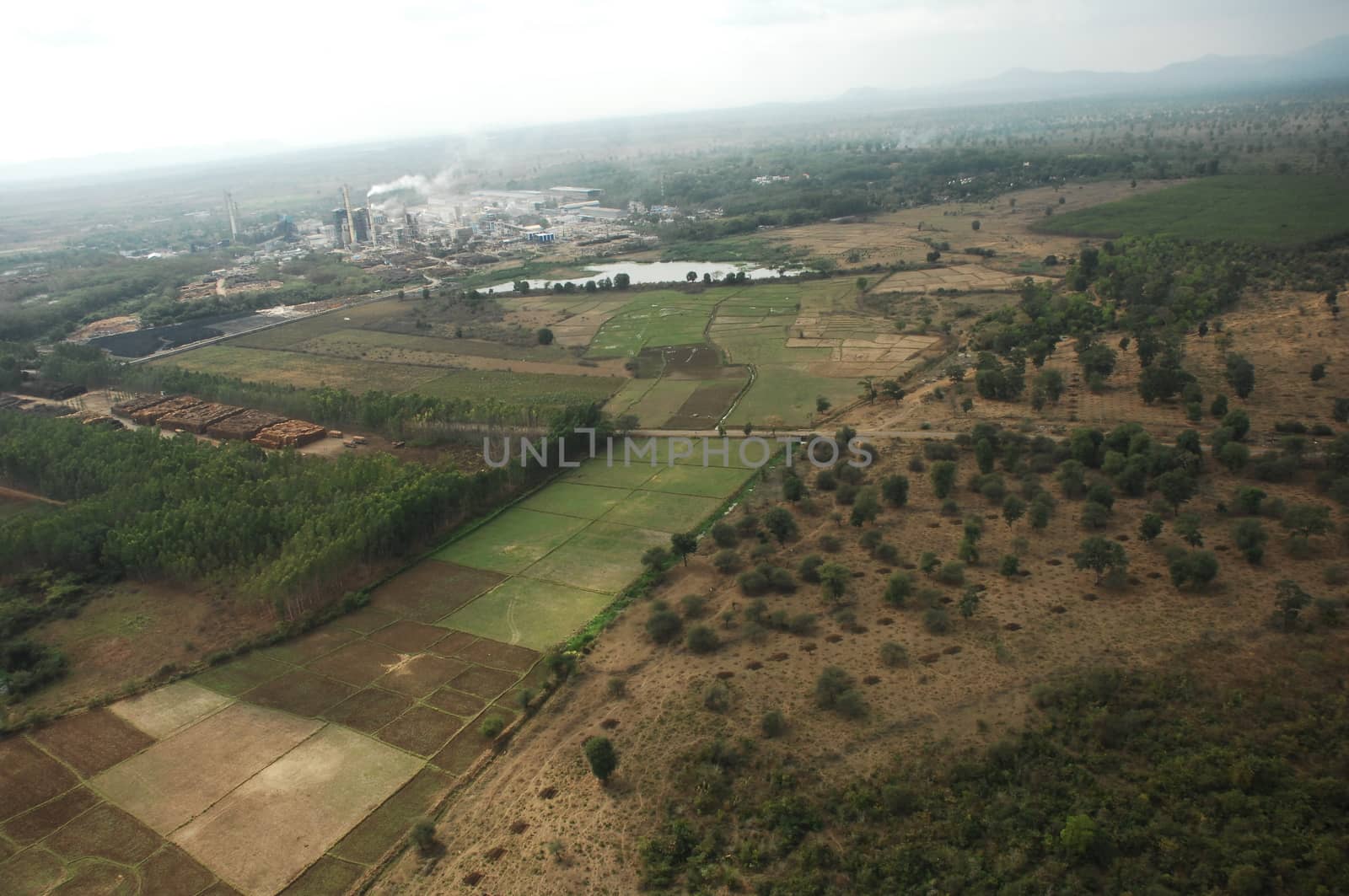 Aerial view of a buildings