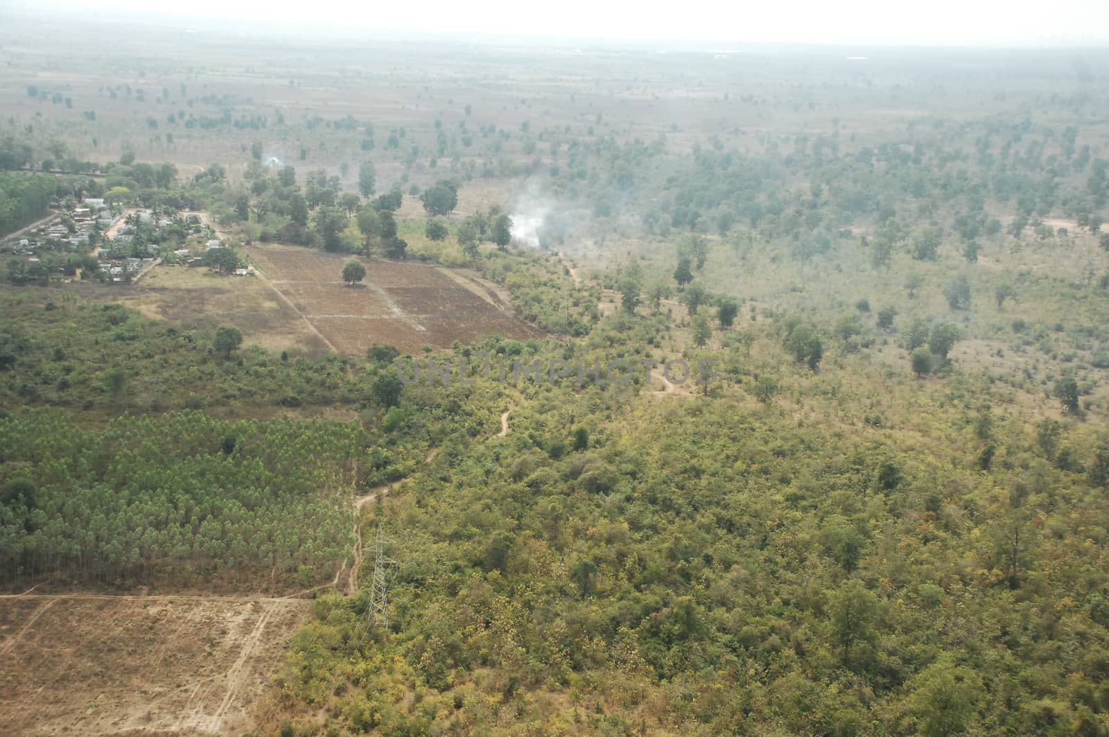 Aerial view of a buildings