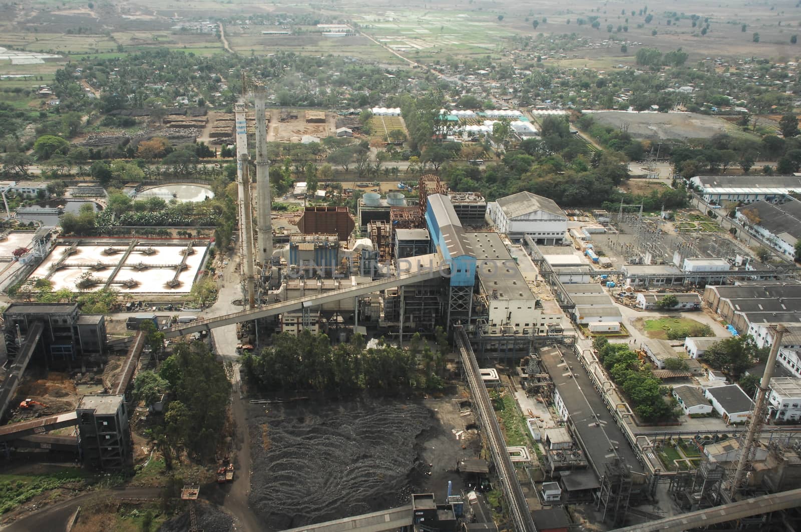 Aerial view of a buildings