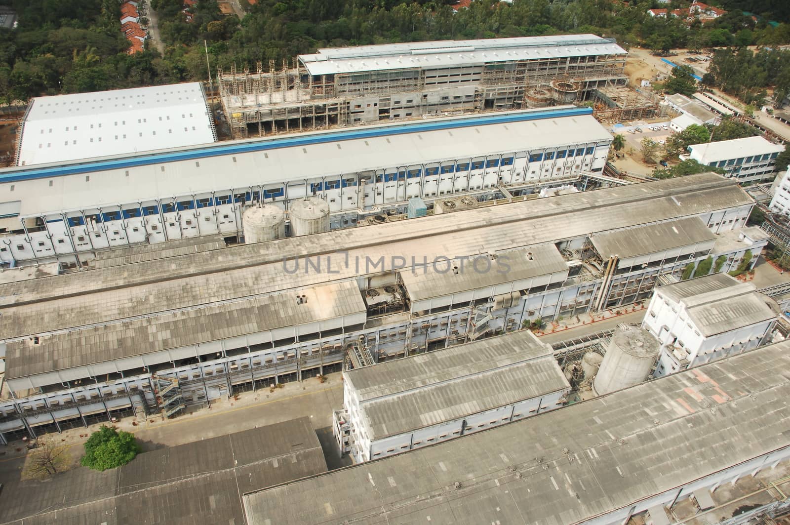 Aerial view of a buildings