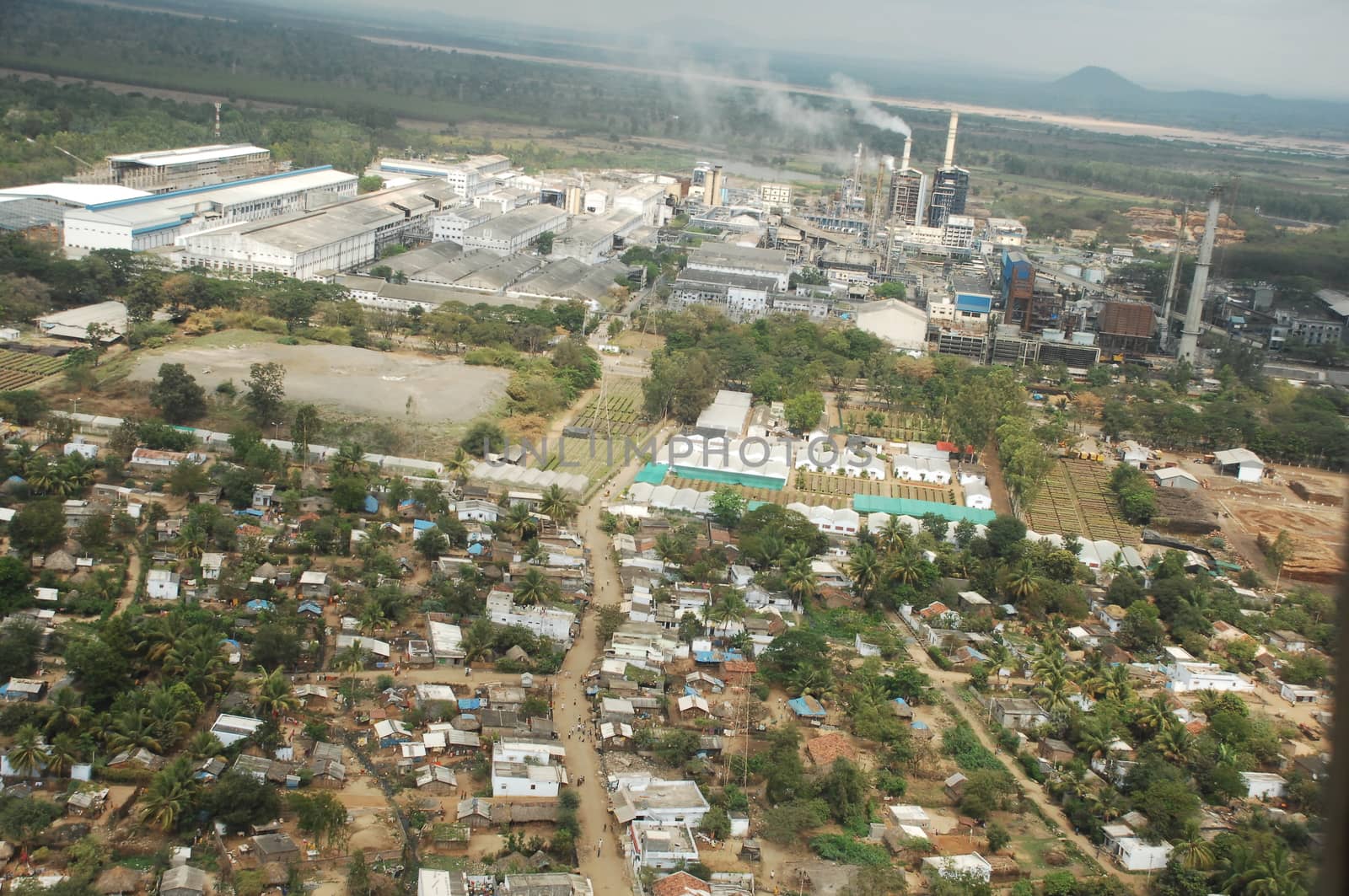 Aerial view of a buildings