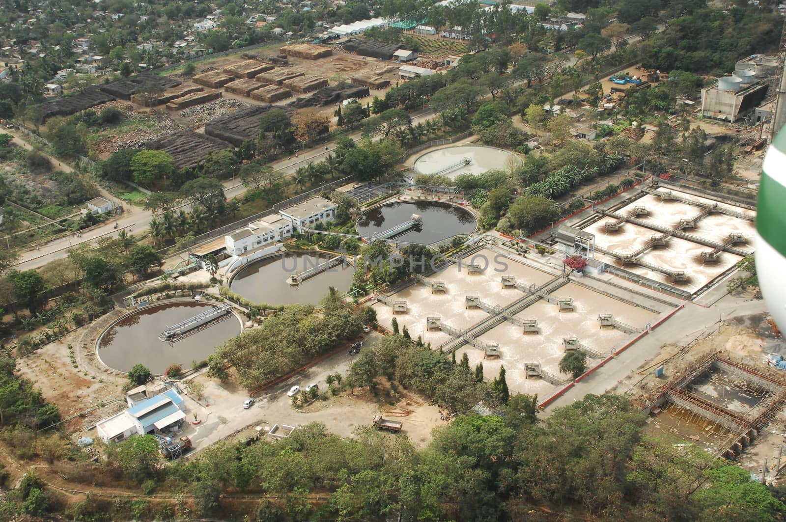 Aerial view of a buildings