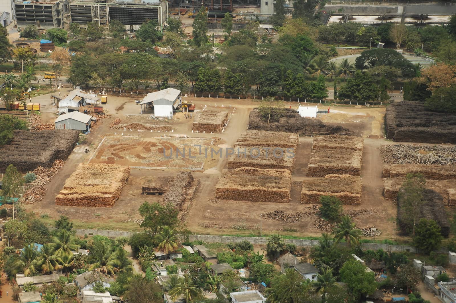 Aerial view of a buildings