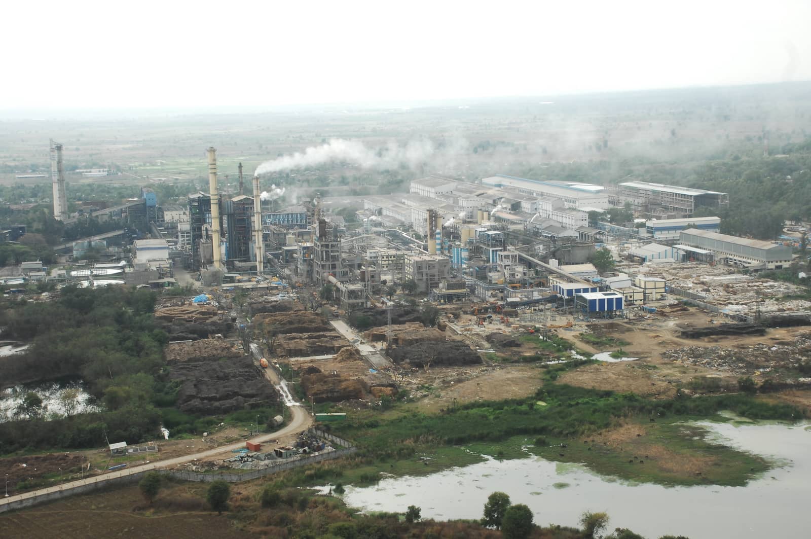 Aerial view of a buildings