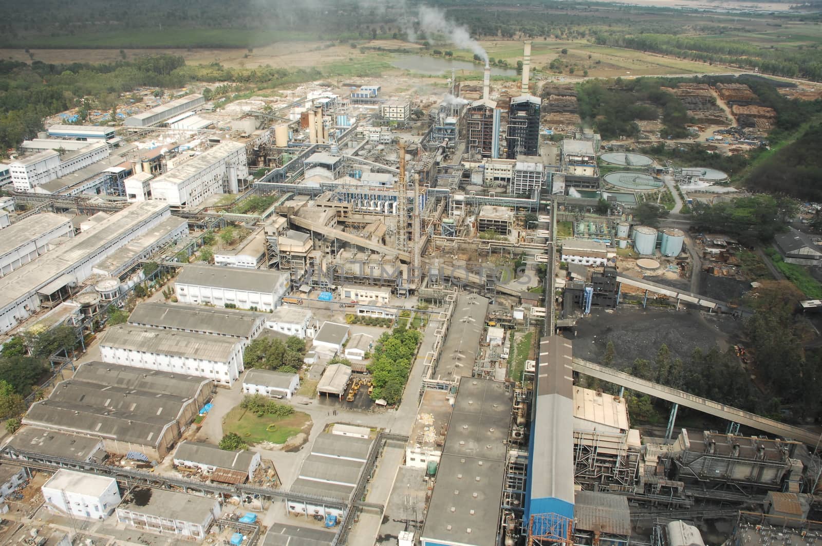 Aerial view of a buildings