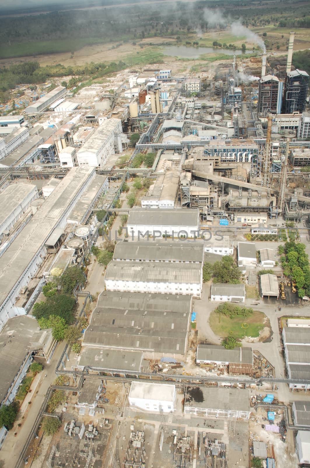 Aerial view of a buildings by rajastills