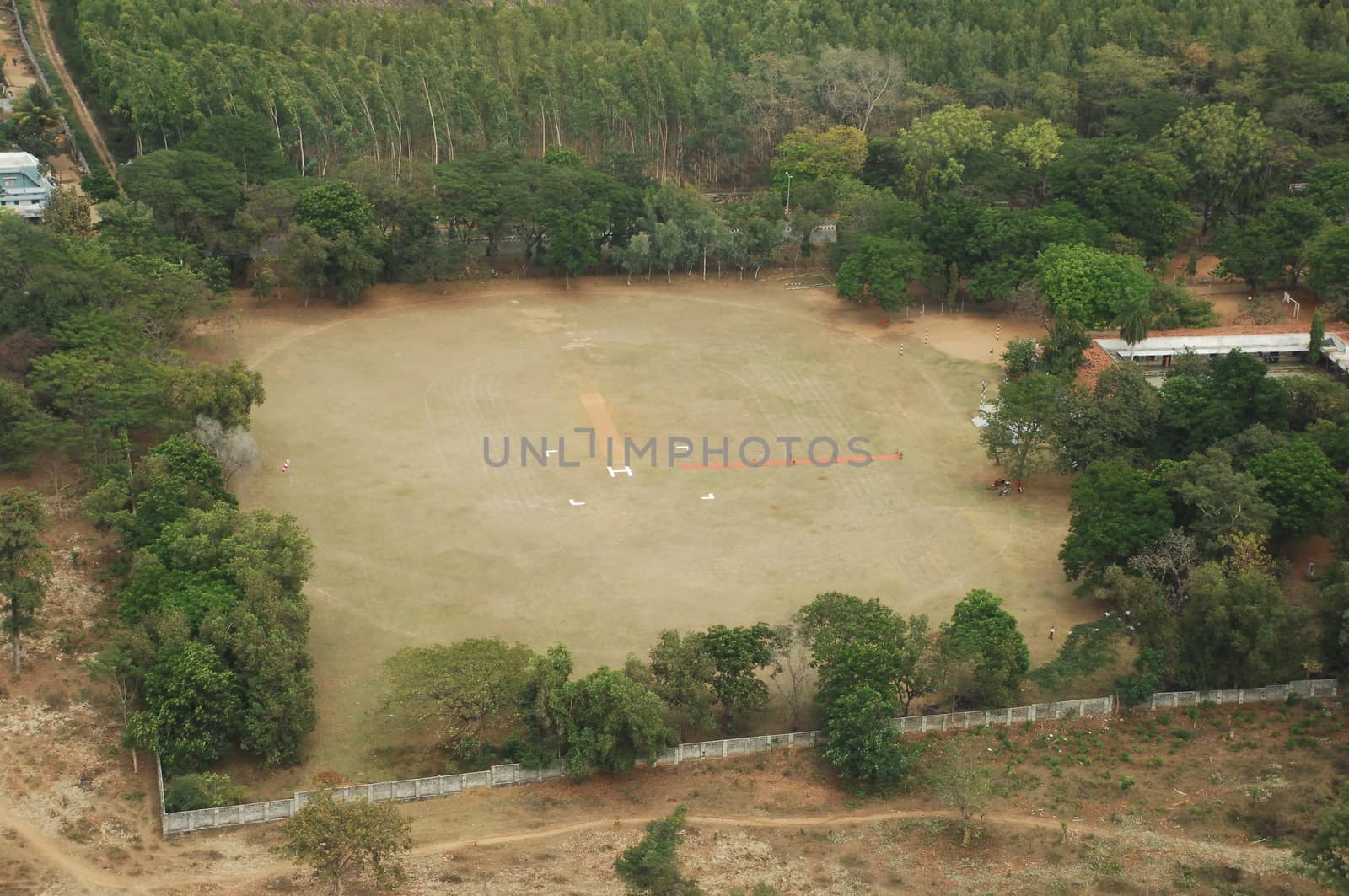 Aerial view of a buildings
