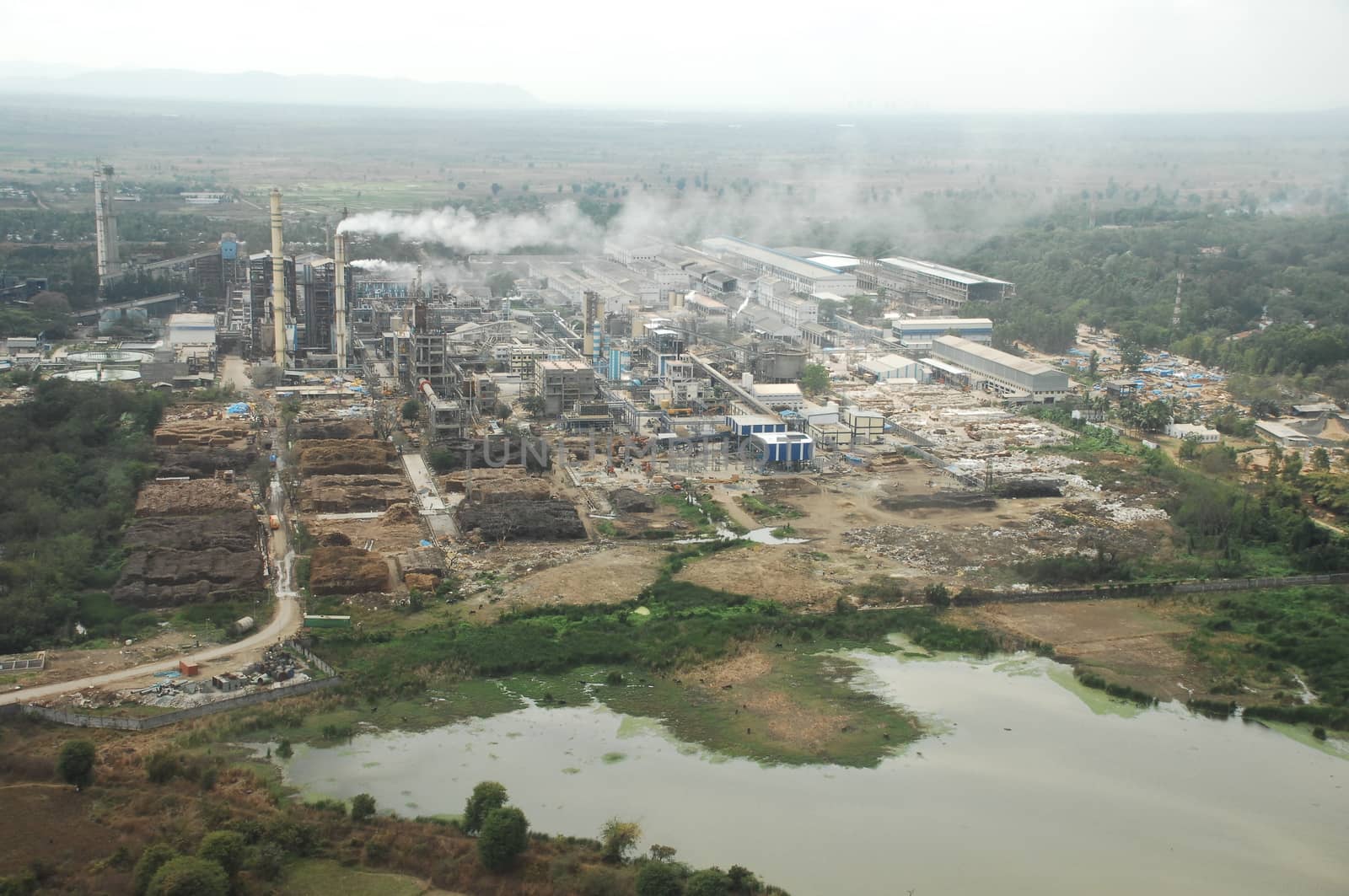 Aerial view of a buildings