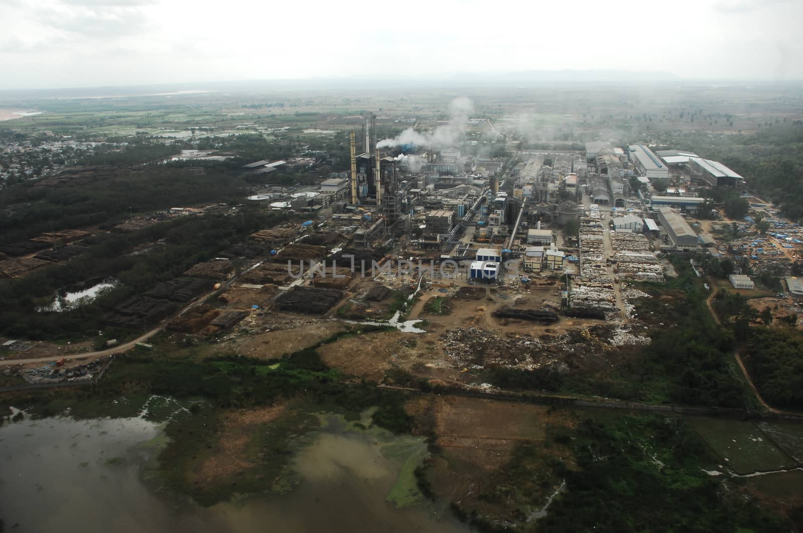 Aerial view of a buildings