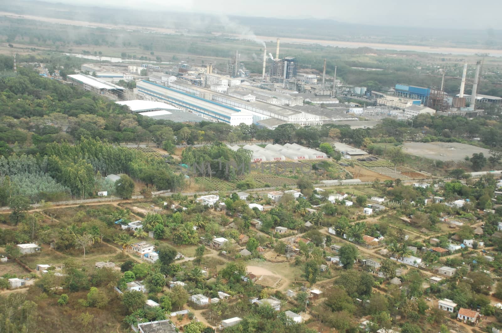 Aerial view of a buildings