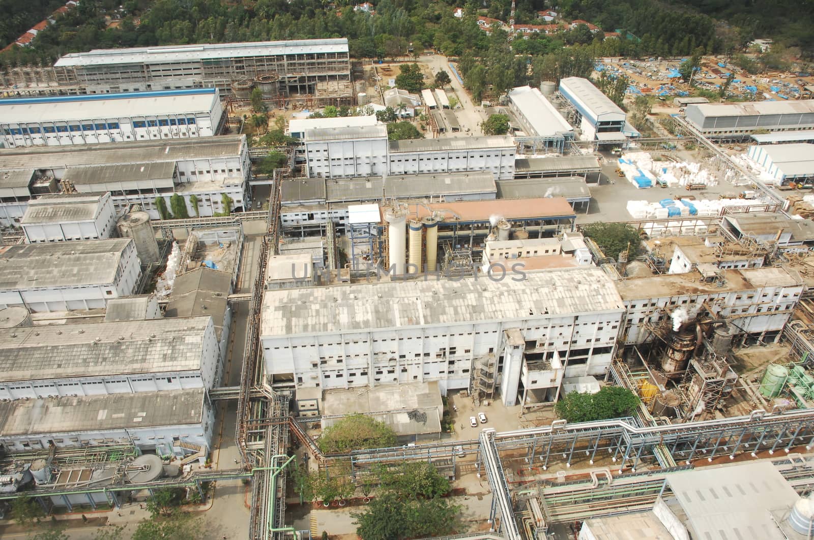 Aerial view of a buildings