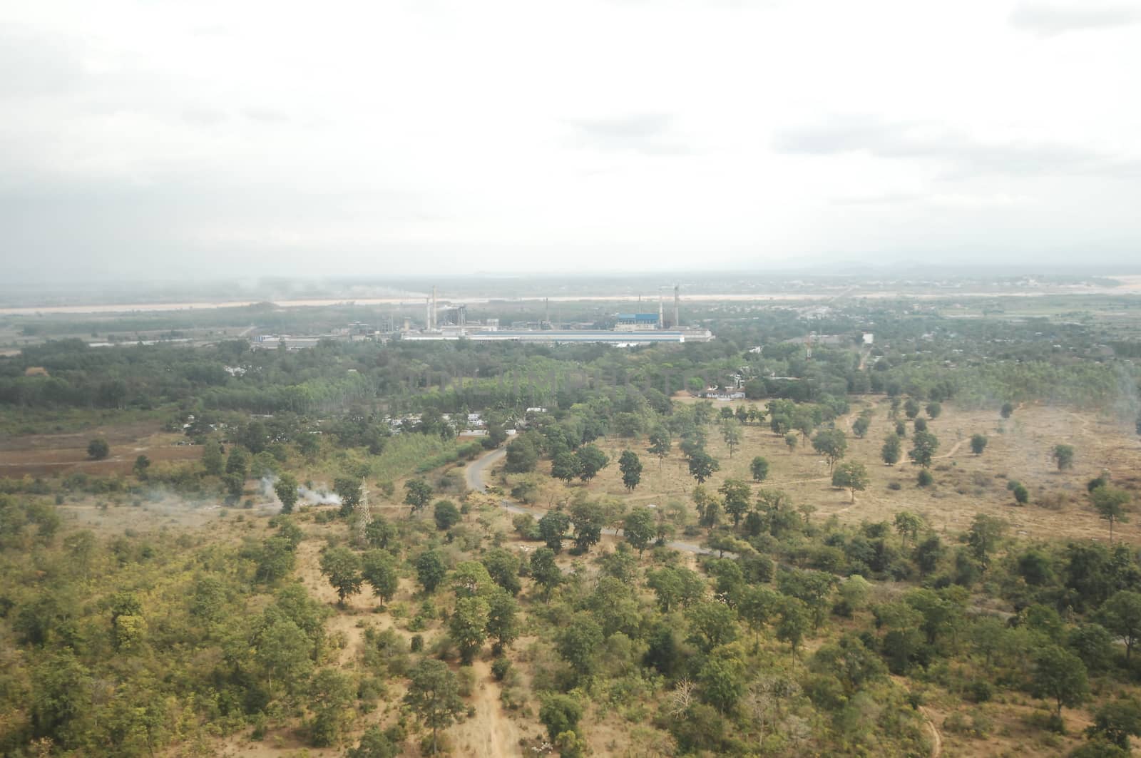 Aerial view of a buildings