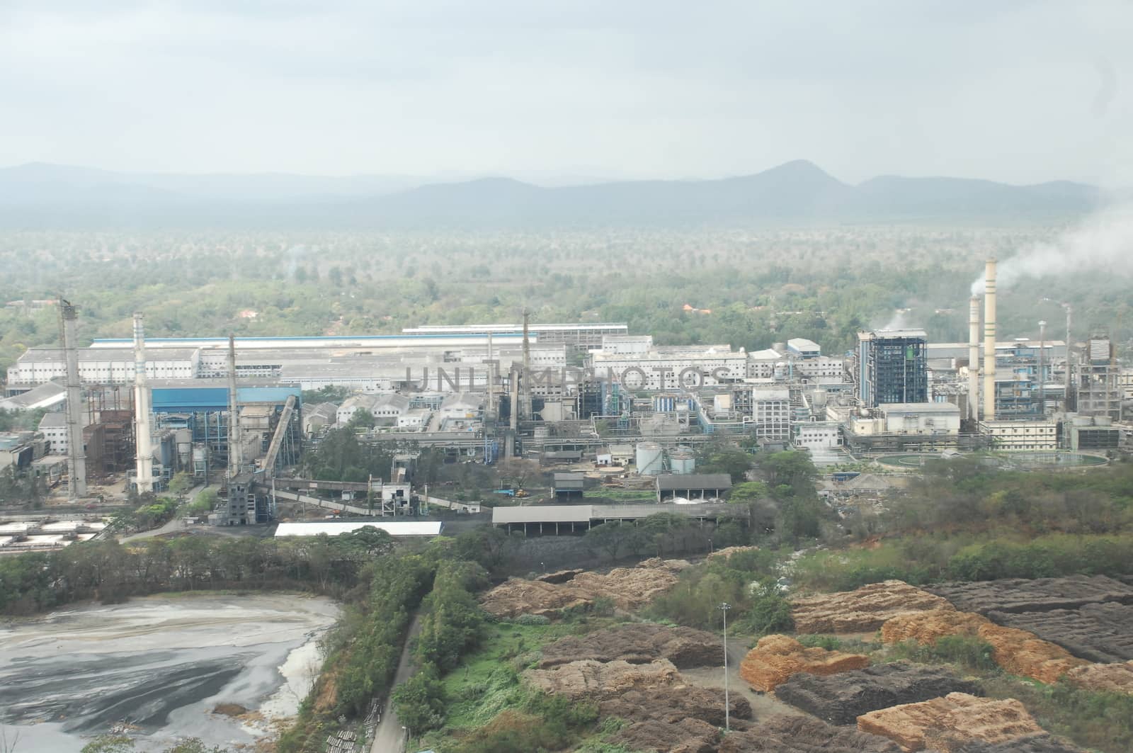 Aerial view of a buildings