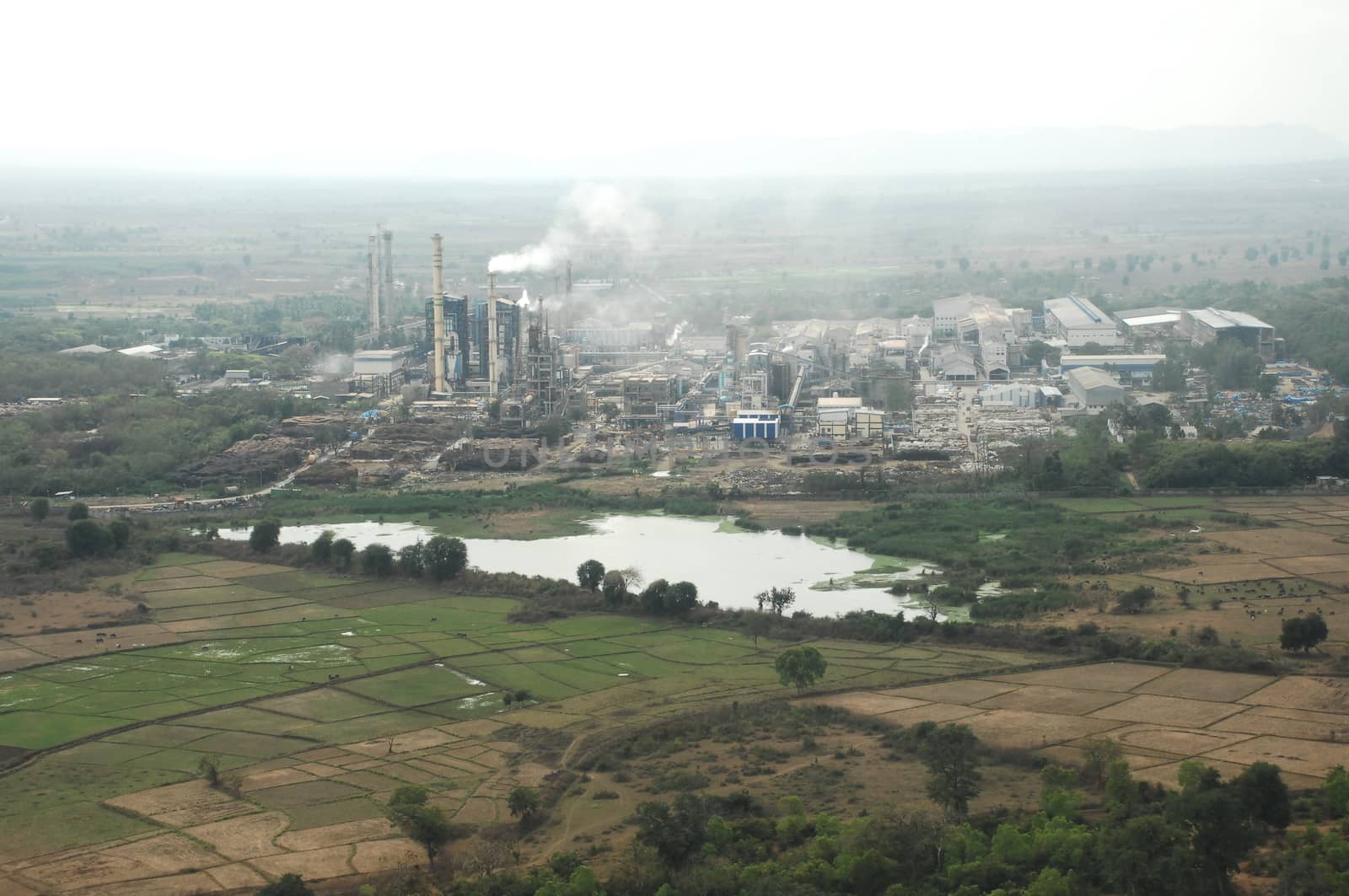 Aerial view of a buildings