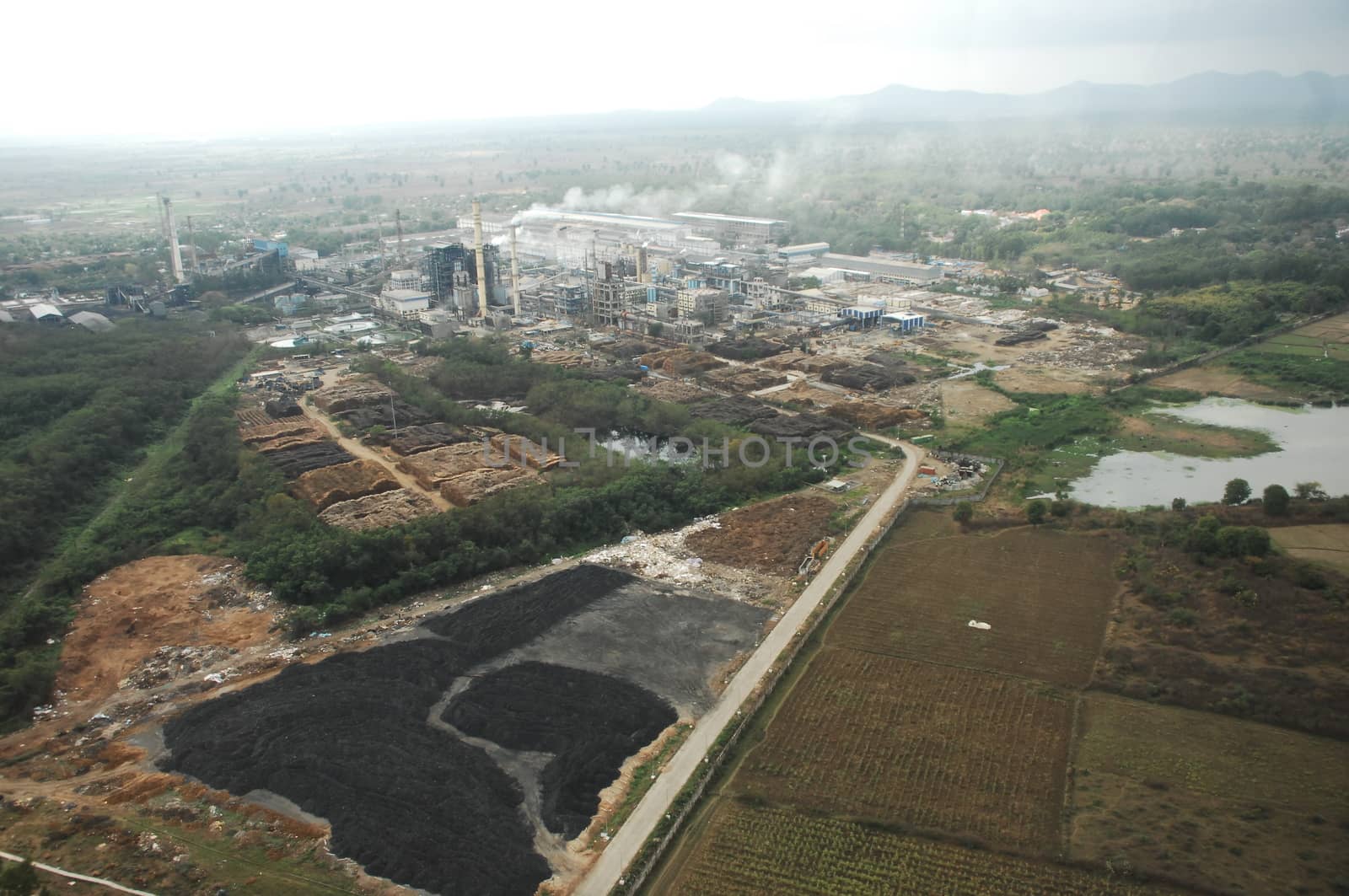 Aerial view of a buildings