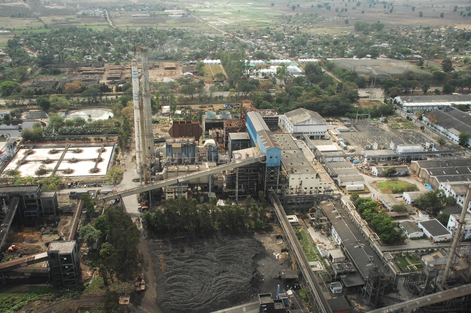 Aerial view of a buildings
