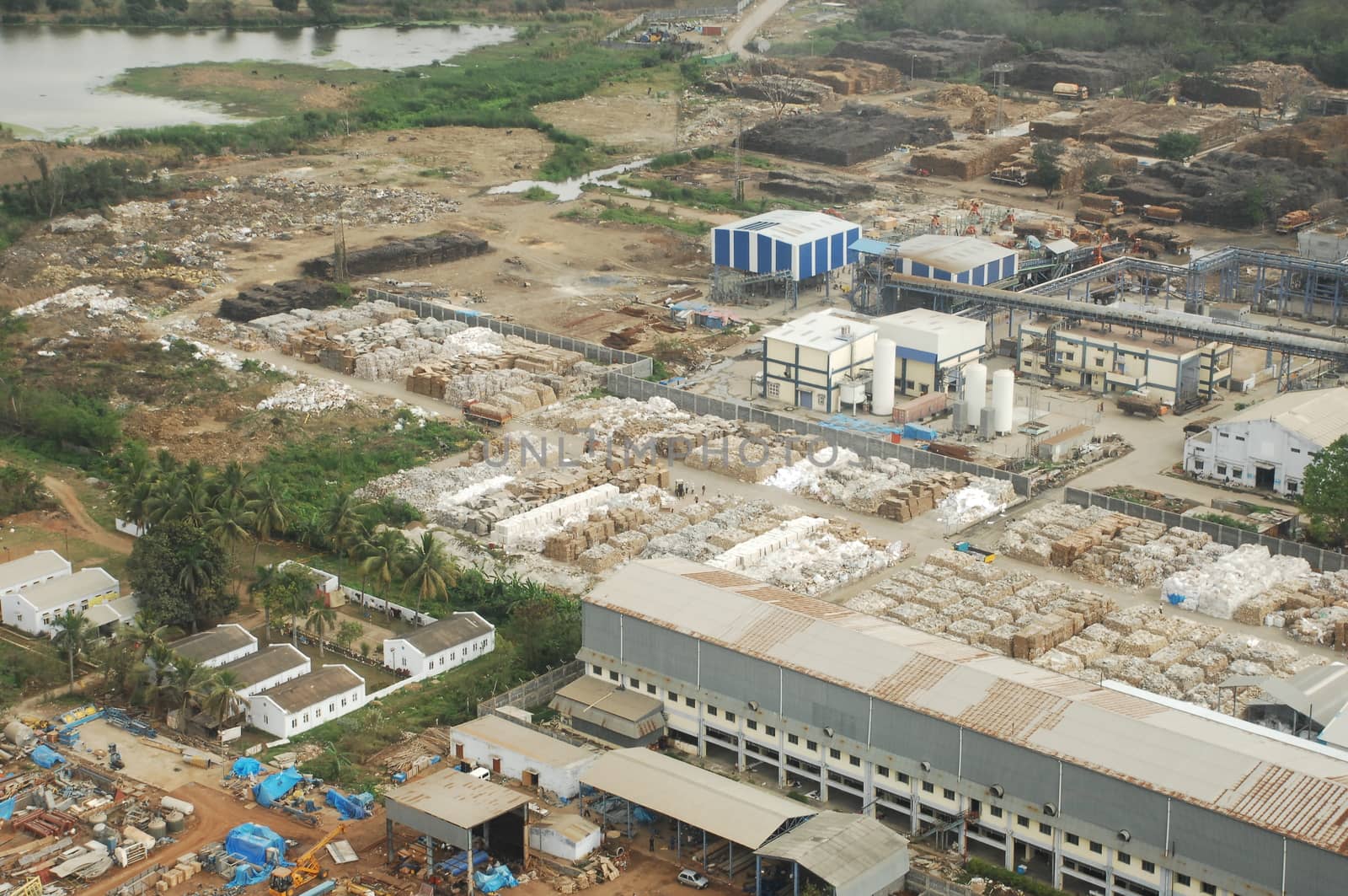 Aerial view of a buildings