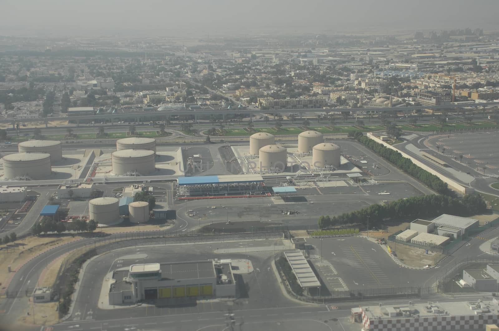 Aerial view of a buildings