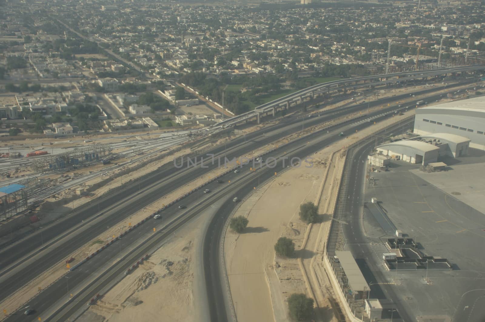 Aerial view of a buildings