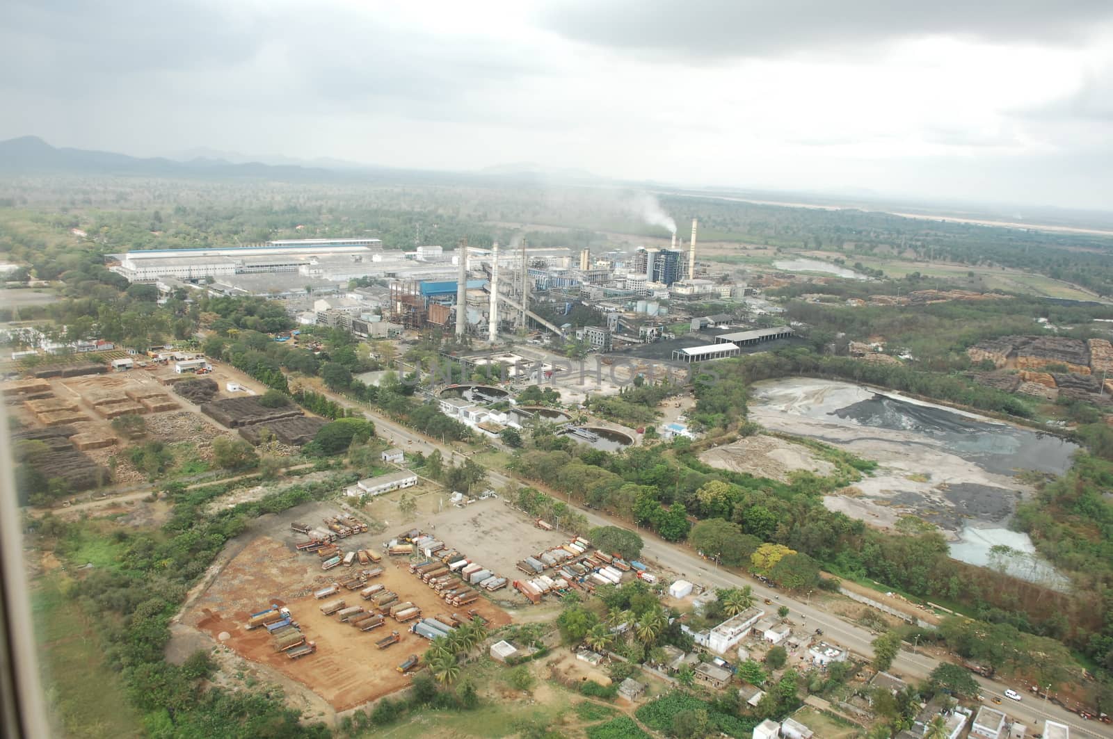 Aerial view of a buildings