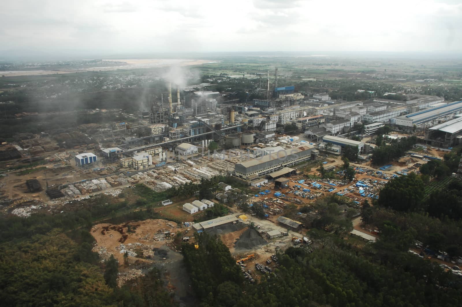 Aerial view of a buildings