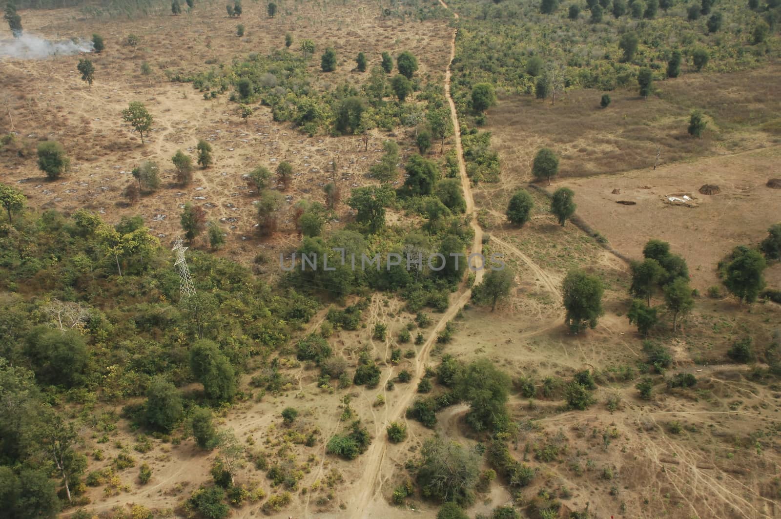 Aerial view of a buildings