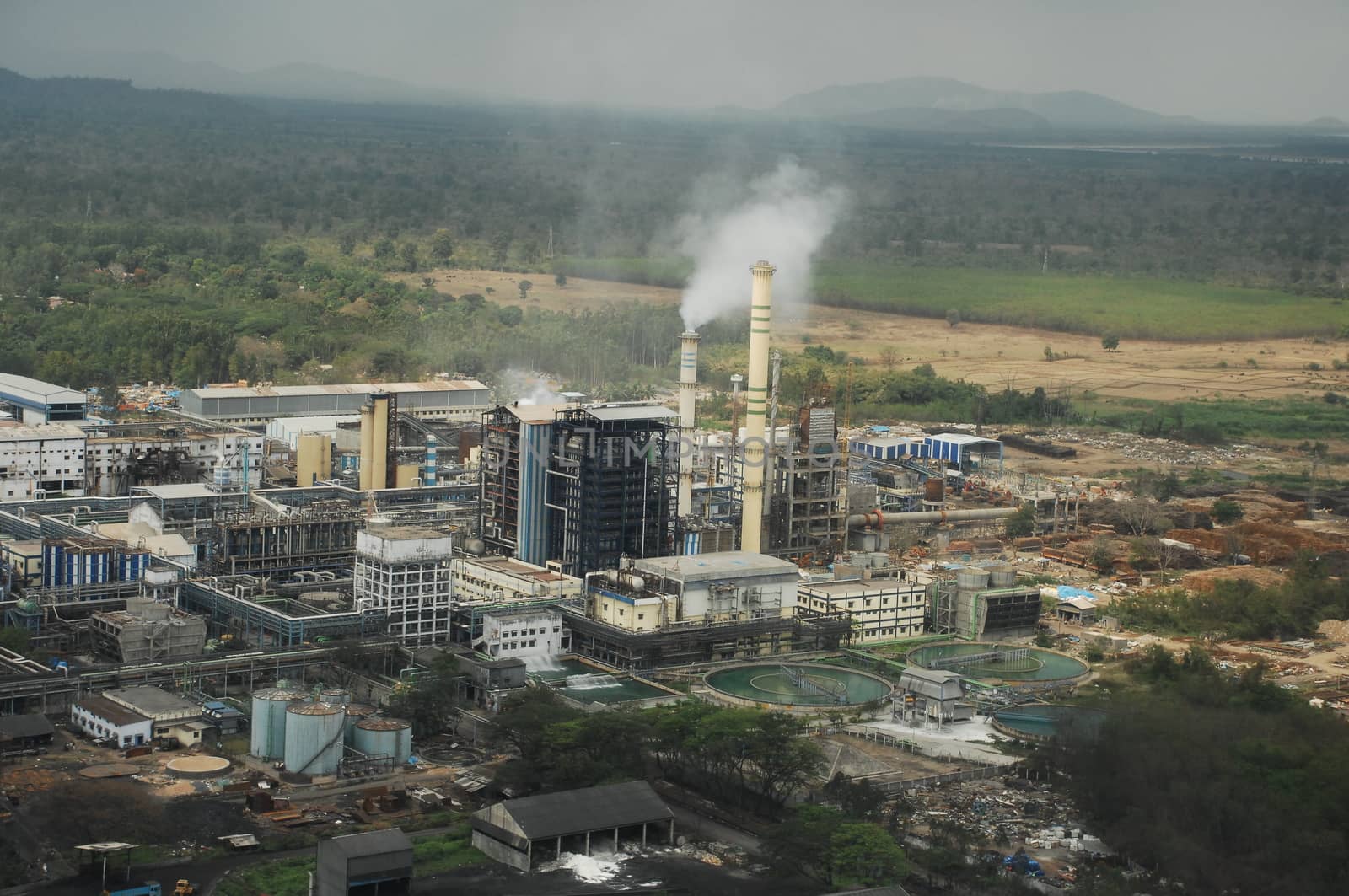 Aerial view of a buildings