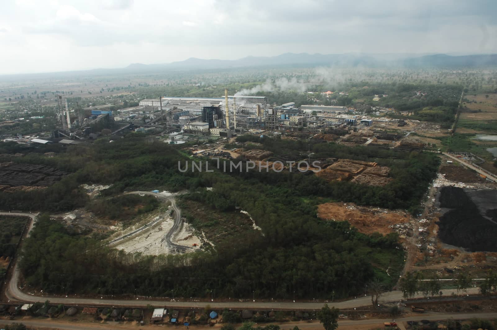 Aerial view of a buildings