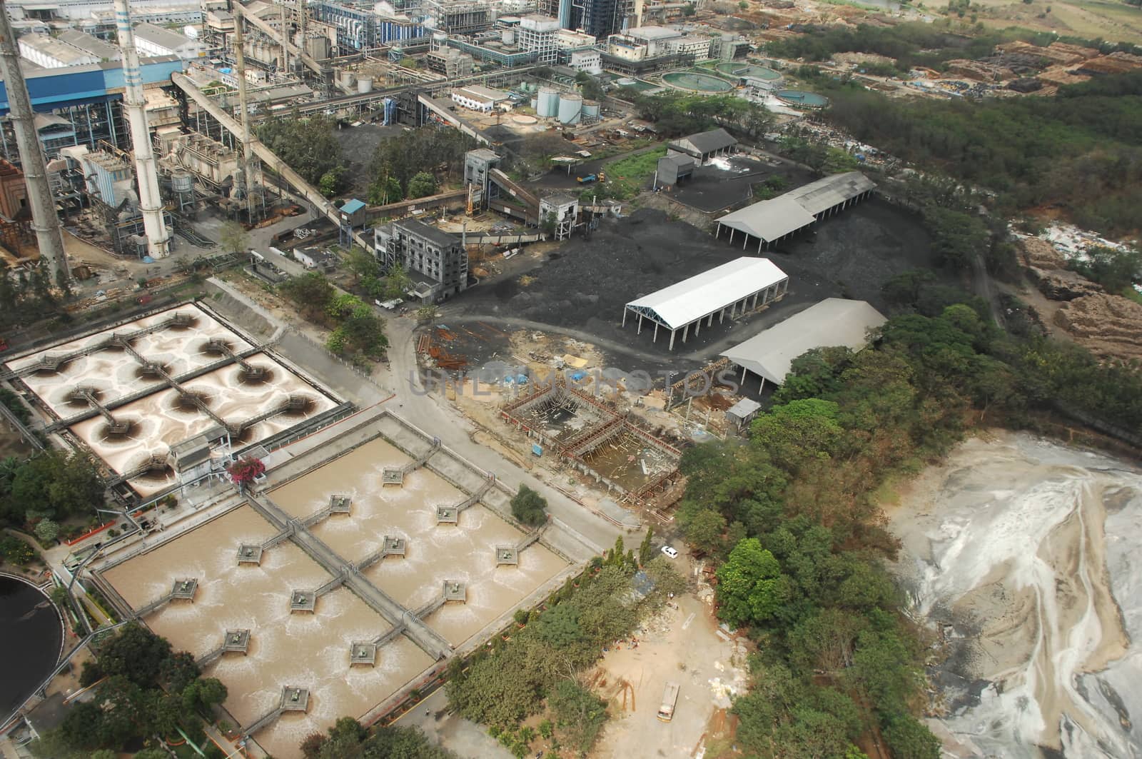 Aerial view of a buildings