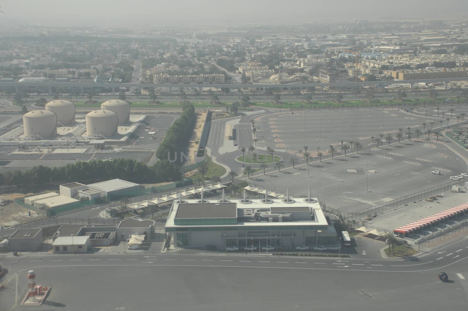 Aerial view of a buildings