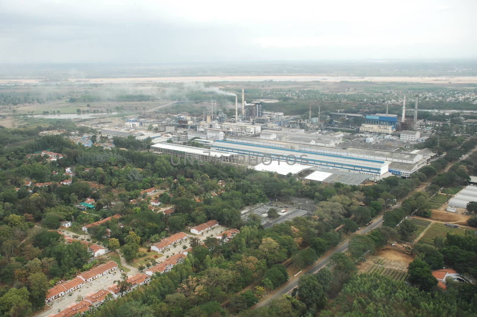 Aerial view of a buildings