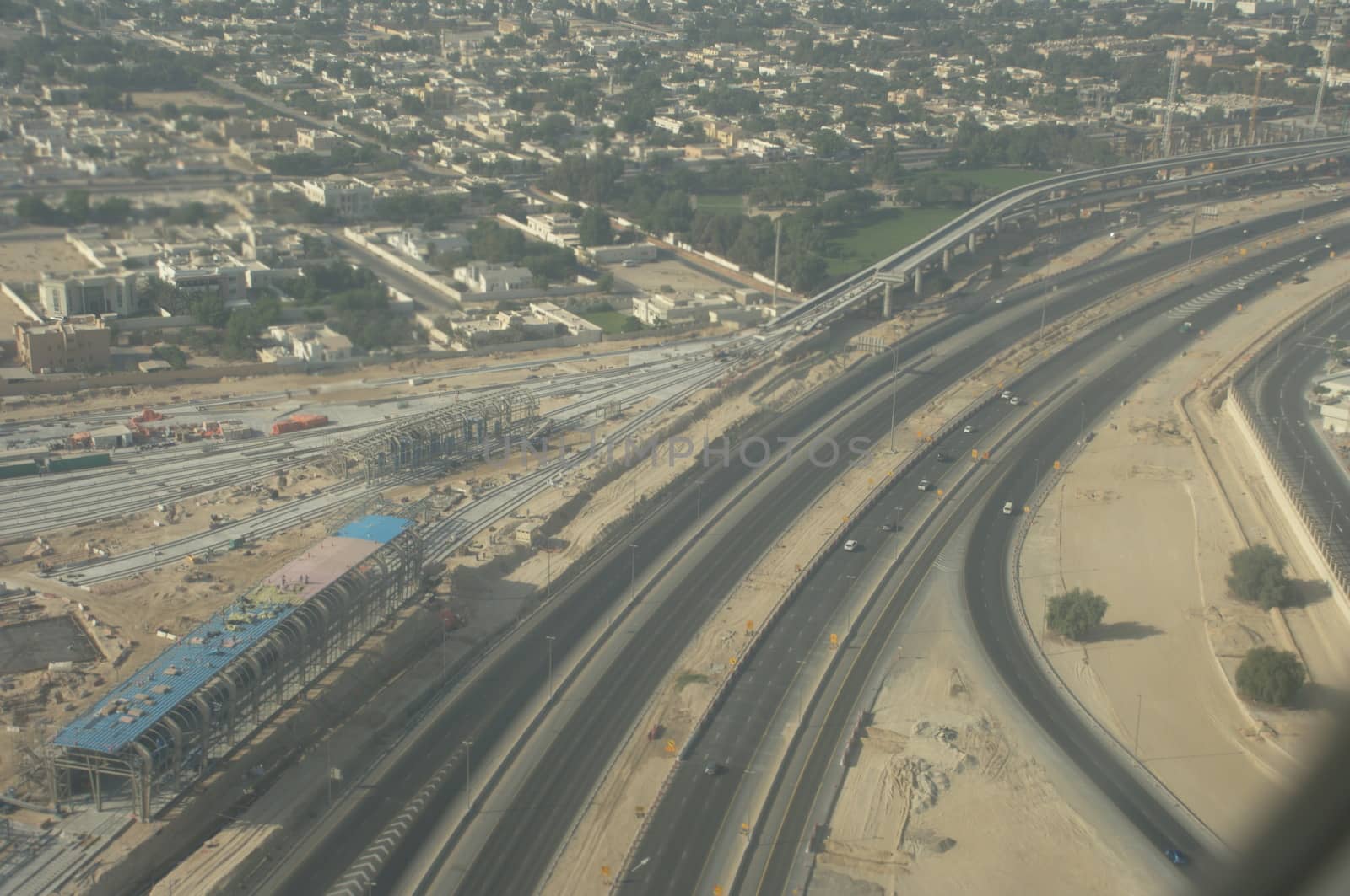 Aerial view of a buildings