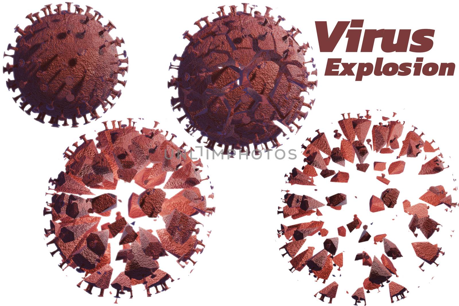 Dead corona virus or virus destruction after medical from vaccin by sirawit99