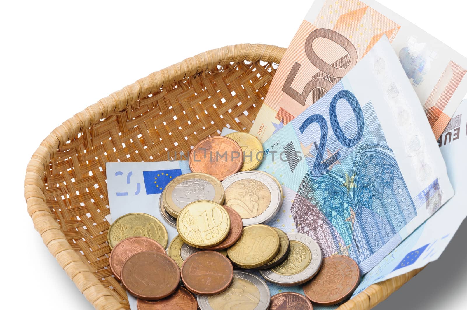 Basket with Euros Money by MaxalTamor