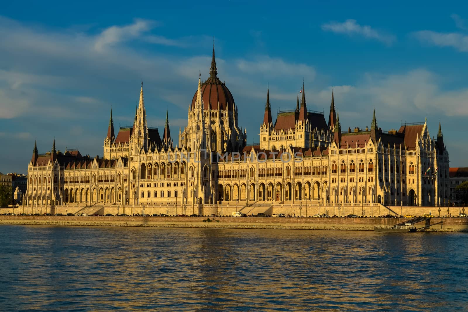 Hungarian Parliament Building in Budapest, Hungary by chernobrovin