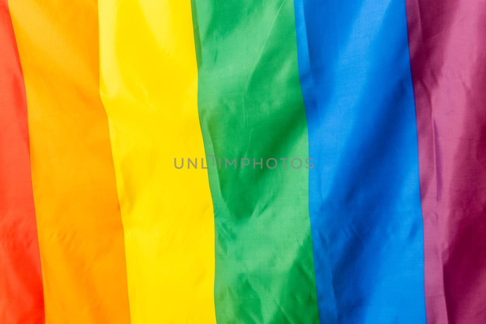 The Rainbow Flag, used as a symbol of lesbian, gay, bisexual, transgender, and queer (LGBTQ) pride and LGBTQ social movements.