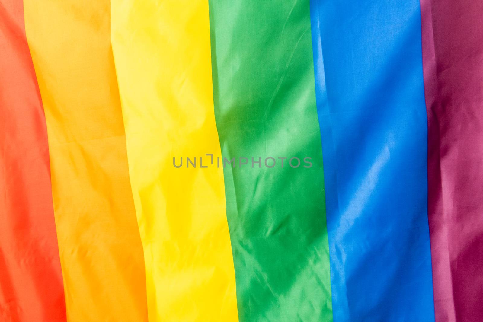 The Rainbow Flag, used as a symbol of lesbian, gay, bisexual, transgender, and queer (LGBTQ) pride and LGBTQ social movements.